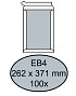 Envelop Quantore bordrug EB4 262x371mm zelfklevend wit 100 stuks