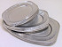 Schaal aluminium ovaal 35cm 10 stuks