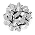 Starbow minibow metallic zilver 25mm 75 stuks