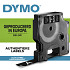 Labeltape Dymo D1 45021 720610 12mmx7m polyester wit op zwart