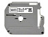 Labeltape Brother P-touch M-K231 ongelamineerd 12mm zwart op wit