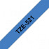 Labeltape Brother P-touch TZE-521 9mm zwart op blauw