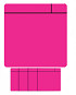 Magneet scrum 75x75mm roze