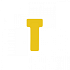 Planbord T-kaart Jalema formaat 1 15mm geel