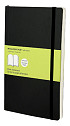 Notitieboek Moleskine large 130x210mm blanco soft cover zwart