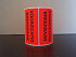 Stickers/ etiketten Voorzichtig Breekbaar oranje 96x48mm 500 stuks