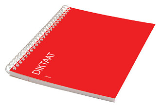 schrift qbasic diktaat a5 spiraal lijn 160blz 70gr rood