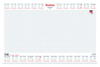 bureau onderlegblok 2024 quantore ruit 56 5x36cm wit