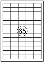 etiket quantore 38.1mmx21.2mm 6500 stuks