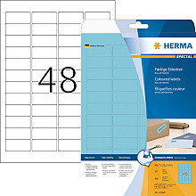 etiket herma 4368 45.7x21.2mm verwijderbaar blauw 960 etiketten