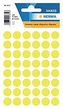 etiket herma 1854 rond 12mm fluor geel 240stuks