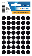 etiket herma 1869 rond 12mm zwart 240stuks