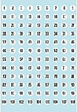 etiket herma 4128 8mm getallen 1 540 540 stuks