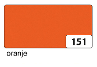 etalagekarton folia 1 zijdig 48x68cm 380gr nr151 oranje