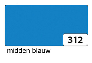 etalagekarton folia 1 zijdig 48x68cm 380gr nr312 middenblauw