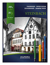 tekenblok aurora 27x36cm 20 vel 200 gram steinbach papier