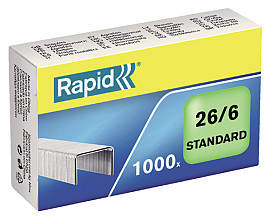 nieten rapid 26 6 gegalvaniseerd standaard 1000 stuks