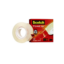 plakband scotch crystal 600 19mmx33m transparant