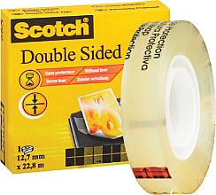 plakband scotch 665 12mmx22.8m dubbelzijdig