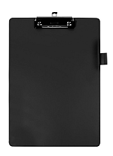 klembord quantore a4 staand pvc zwart met 100mm klem penlus
