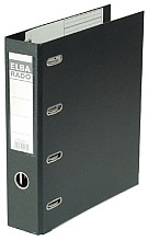 ordner elba rado plast 75mm bank 2 mechanieken zwart pvc