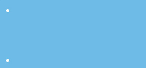 scheidingsstrook qbasic 225x120mm 50 stuks blauw