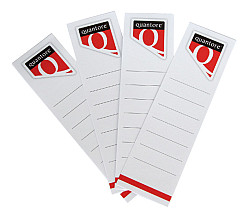 rugetiket quantore breed 58x190mm zelfklevend wit 10 stuks
