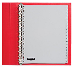 tabbladen quantore 23 gaats 20 delig met alfabet grijs pp