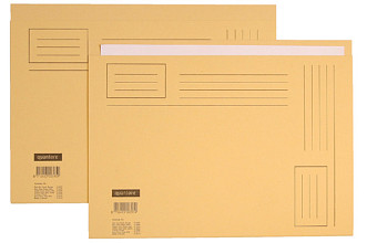 vouwmap quantore folio ongelijke zijde 250gr beige