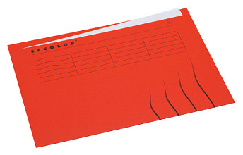 vouwmap secolor met tabrand a4 100 gerecycled karton 250gr rood