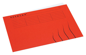 vouwmap secolor a4 100 gerecycled karton 250gr rood