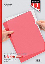 insteekmap l model quantore a4 pp 0.12mm rood 25 stuks