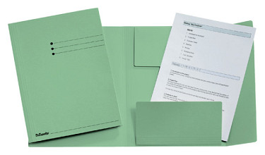 dossiermap esselte a4 3 kleppen manilla 275gr groen