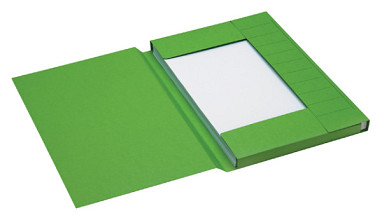 dossiermap secolor folio 3 klep 100 gerecycled karton 250 gr groen