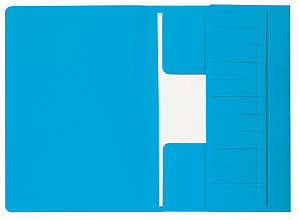 dossiermap djois secolor mammoet folio 3 kleppen 250gr recycled 360x250mm blauw
