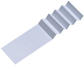 ruiterstrook voor djois alzicht hangmappen 65mm wit 25 stuks
