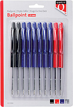 balpen quantore drukknop assorti 10 stuks