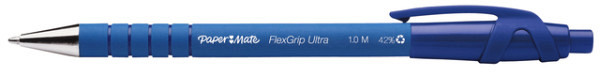 balpen paper mate flexgrip ultra medium blauw