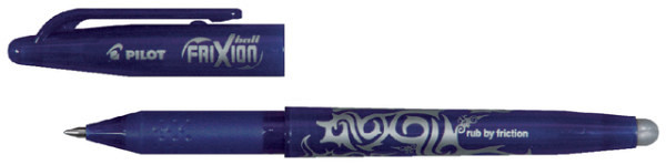 rollerpen pilot frixion medium blauw