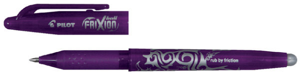 rollerpen pilot frixion medium violet