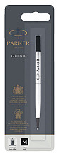 rollerpenvulling parker quink medium zwart blister 1 stuk