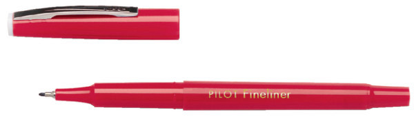 fineliner pilot fijn rood