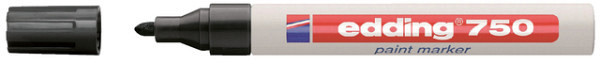 viltstift edding 750 lakmarker rond 2 4mm zwart