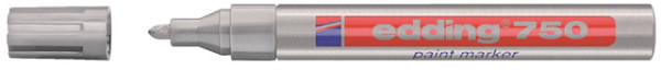 viltstift edding 750 lakmarker rond 2 4mm zilver