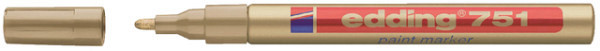 viltstift edding 751 lakmarker rond 1 2mm goud