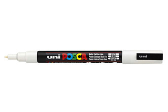 verfstift posca pc3m f wit