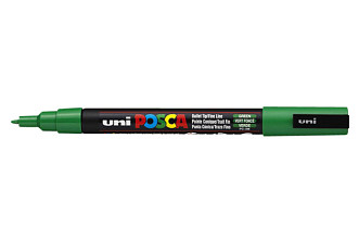 verfstift posca pc3m fijn donkergroen