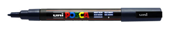 verfstift posca pc3m fijn marineblauw