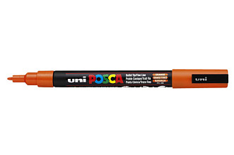 verfstift posca pc3m fijn donkeroranje