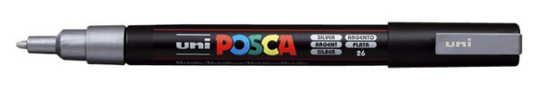 verfstift posca pc3m fijn zilver